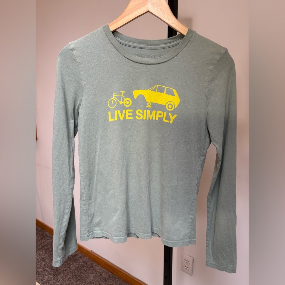 Patagonia Live Simply long sleeve organic cotton tee
